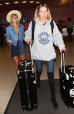 JESSICA and ASHLEY HART at LAX Airport in Los Angeles 12/15/2017