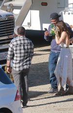 JESSICA BEIL and Jjustin Timberlake on the Set of Untitled Music Video in Los Angeles 12/13/2017