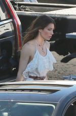 JESSICA BEIL and Jjustin Timberlake on the Set of Untitled Music Video in Los Angeles 12/13/2017