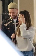 JESSICA BIEL and Justin Timberlake Out in Brentwood 11/30/2017