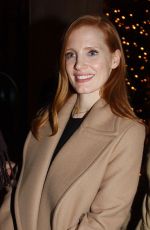 JESSICA CHASTAIN Leaves Royal Monceau Hotel in Paris 12/11/2017