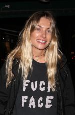 JESSICA HART Out for Dinner at Madeo in West Hollywood 12/20/2017