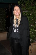 JESSICA HART Out for Dinner at Madeo in West Hollywood 12/20/2017