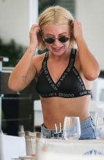 JESSICA WOODLEY in Bikini at a Beach in Barbados 12/13/2017