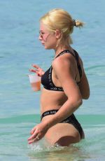 JESSICA WOODLEY in Bikini at a Beach in Barbados 12/13/2017