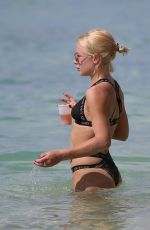 JESSICA WOODLEY in Bikini at a Beach in Barbados 12/13/2017