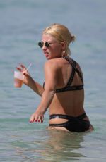 JESSICA WOODLEY in Bikini at a Beach in Barbados 12/13/2017