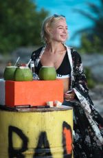 JESSICA WOODLEY Out at a Beach in Barbados 12/20/2017