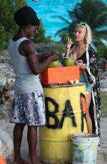 JESSICA WOODLEY Out at a Beach in Barbados 12/20/2017