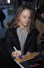 JODIE FOSTER Arrives at This Morning Studio in New York 12/11/2017