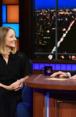 JODIE FOSTER at Late Show with Stephen Colbert 12/15/2017