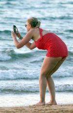 JODIE SWEETIN in Swimsuit on the Beach in Hawaii 12/31/2017