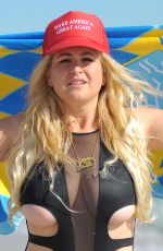 JOSIE GOLDBERG in Swimsuit at a Beach in Miami 12/11/2017