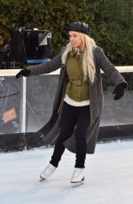 JOTGIE PORTER Ice Skating at This Morning Show at an Open Air Rink in London 12/12/2017