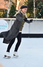 JOTGIE PORTER Ice Skating at This Morning Show at an Open Air Rink in London 12/12/2017