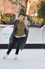 JOTGIE PORTER Ice Skating at This Morning Show at an Open Air Rink in London 12/12/2017