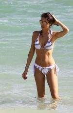 JULIA PEREIRA in Swimsuits and Bikinis on the Beach in Miami 12/02/2017
