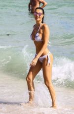 JULIA PEREIRA in Swimsuits and Bikinis on the Beach in Miami 12/02/2017