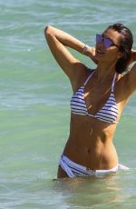 JULIA PEREIRA in Swimsuits and Bikinis on the Beach in Miami 12/02/2017