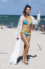 JULIA PEREIRA in Swimsuits and Bikinis on the Beach in Miami 12/02/2017