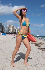 JULIA PEREIRA in Swimsuits and Bikinis on the Beach in Miami 12/02/2017