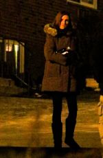 JULIA ROBERTS on the Set of Ben is Back at Cemetery in New York 12/22/2017