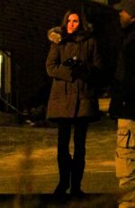 JULIA ROBERTS on the Set of Ben is Back at Cemetery in New York 12/22/2017