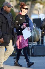 JULIA ROBERTS on the Set of Ben is Back in New York 12/20/2017