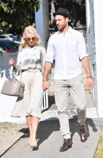 JULIANNE HOUGH and Brooks Laich Leaves Church Services on Christmas Eve in Los Angeles 12/24/2017