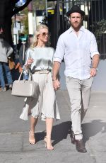 JULIANNE HOUGH and Brooks Laich Leaves Church Services on Christmas Eve in Los Angeles 12/24/2017