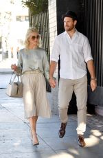 JULIANNE HOUGH and Brooks Laich Leaves Church Services on Christmas Eve in Los Angeles 12/24/2017