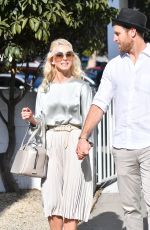 JULIANNE HOUGH and Brooks Laich Out for Lunch in Los Angeles 12/30/2017