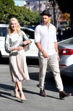 JULIANNE HOUGH and Brooks Laich Out for Lunch in Los Angeles 12/30/2017