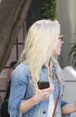 JULIANNE HOUGH Leaves Nine Zero One Salon in West Hollywood 11/30/2017
