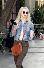 JULIANNE HOUGH Leaves Nine Zero One Salon in West Hollywood 11/30/2017