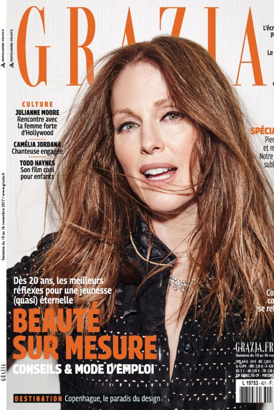 JULIANNE MOORE in Grazia Magazine, France November 2017