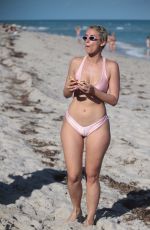 JULIEANNA YESJULZ GODDARD in Bikini at a Beach in Miami 12/06/2017