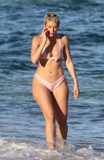 JULIEANNA YESJULZ GODDARD in Bikini at a Beach in Miami 12/06/2017