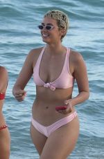 JULIEANNA YESJULZ GODDARD in Bikini at a Beach in Miami 12/06/2017