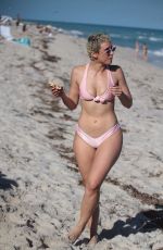 JULIEANNA YESJULZ GODDARD in Bikini at a Beach in Miami 12/06/2017