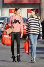 KAIA GERBER Shopping at Urban Outfitters in Los Angeles 12/22/2017