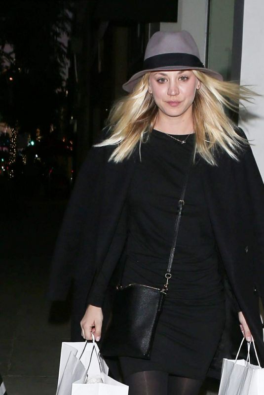 KALEY CUOCO Out Shopping in Beverly Hills 12/18/2017