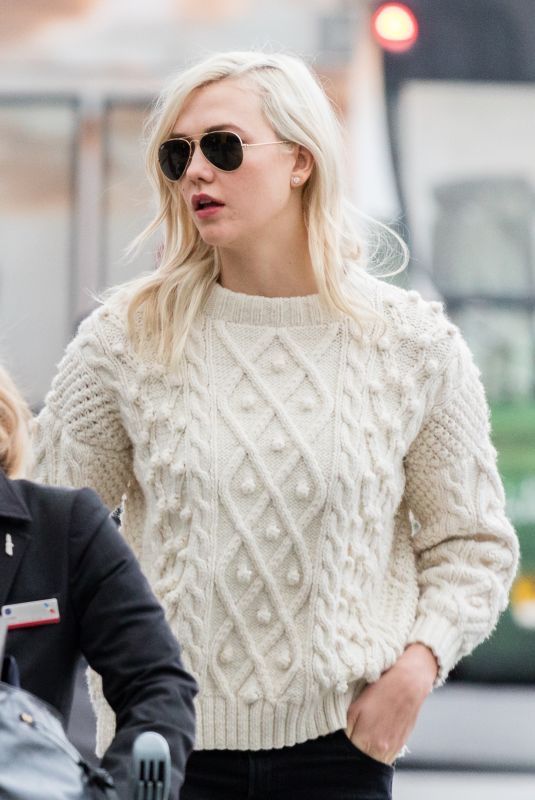 KARLIE KLOSS at Heathrow Airport in London 12/05/2017