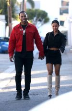 KARRUECHE TRAN and Victor Cruz Out in Hollywood 12/16/2017