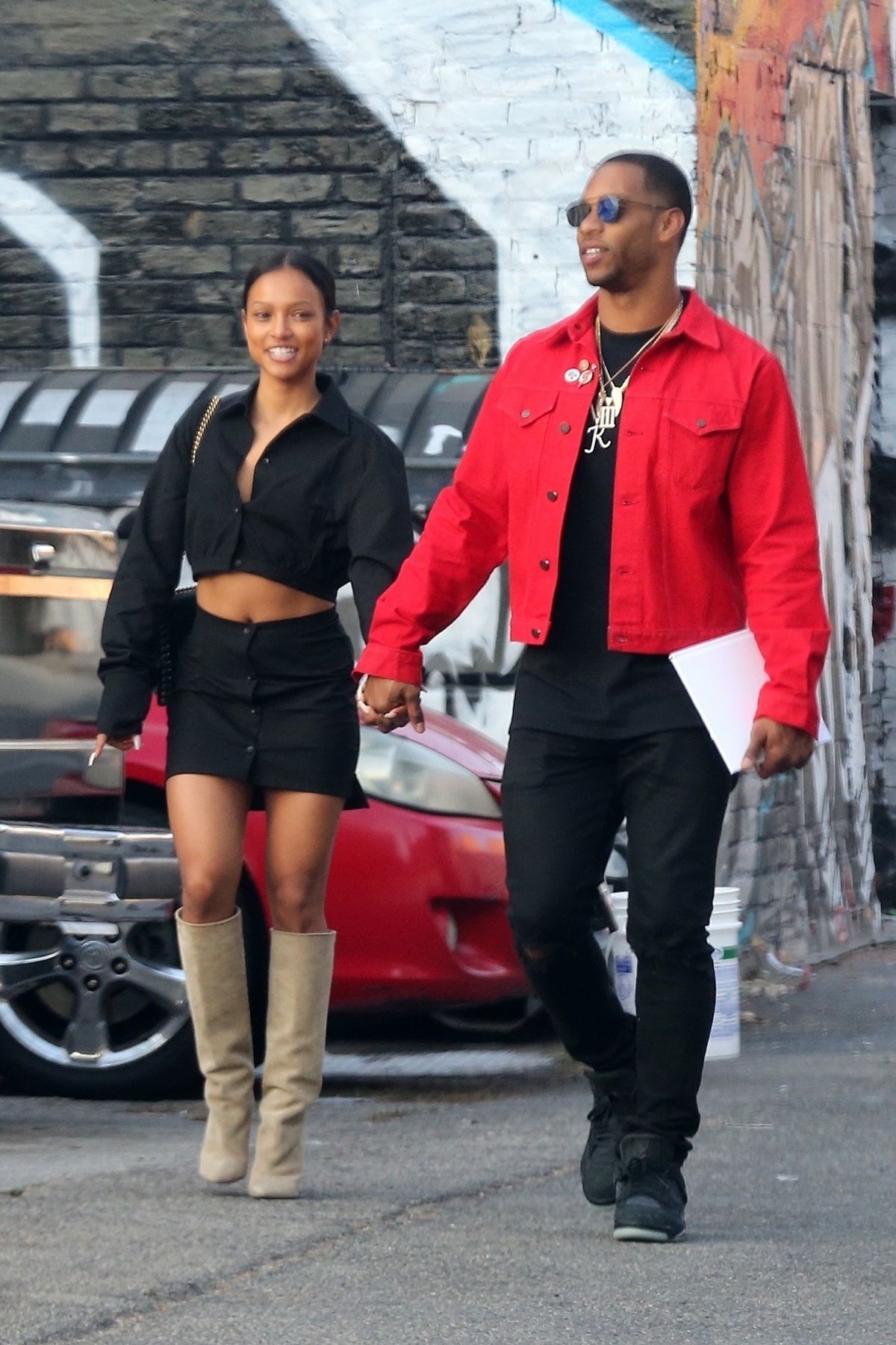 KARRUECHE TRAN and Victor Cruz Out in Hollywood 12/16/2017 – HawtCelebs