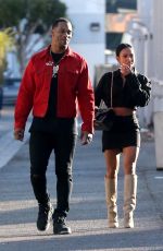 KARRUECHE TRAN and Victor Cruz Out in Hollywood 12/16/2017