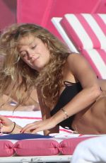 KATE BOCK in Bikini at a Beach in Miami 12/08/2017