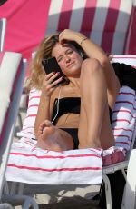 KATE BOCK in Bikini on the Beach in Miami 12/08/2017