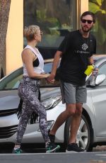 KATE HUDSON and Danny Fujikawa Out Kissing in Santa Monica 12/16/2017