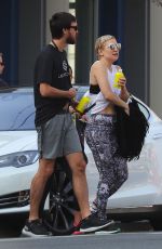 KATE HUDSON and Danny Fujikawa Out Kissing in Santa Monica 12/16/2017